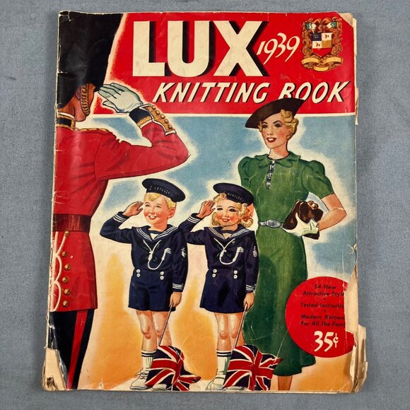 1939 Lux Knitting Pattern Magazine Book - Picture 2 of 13